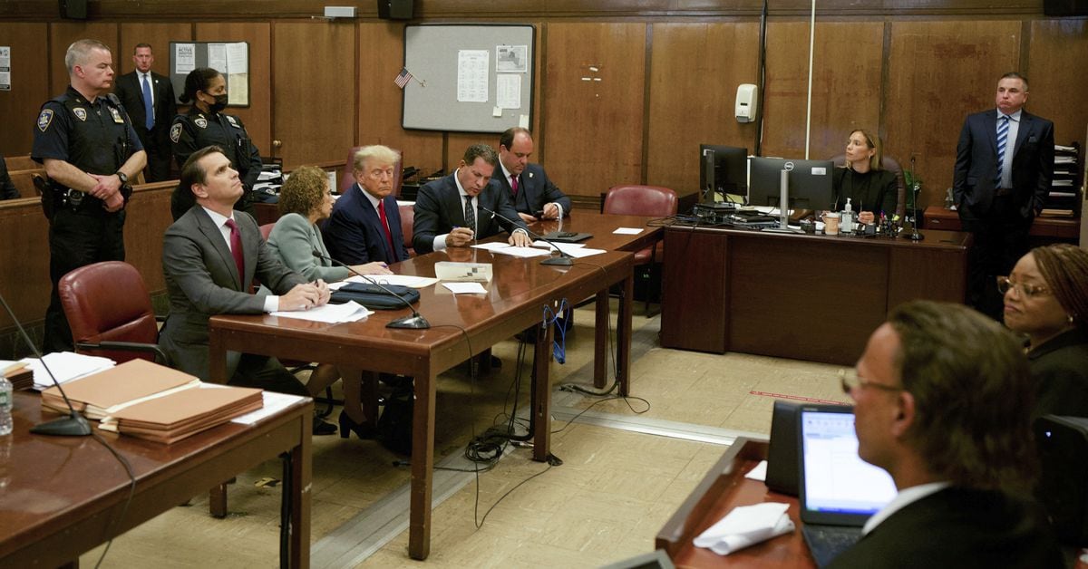 Trump's court appearance divides nation.
