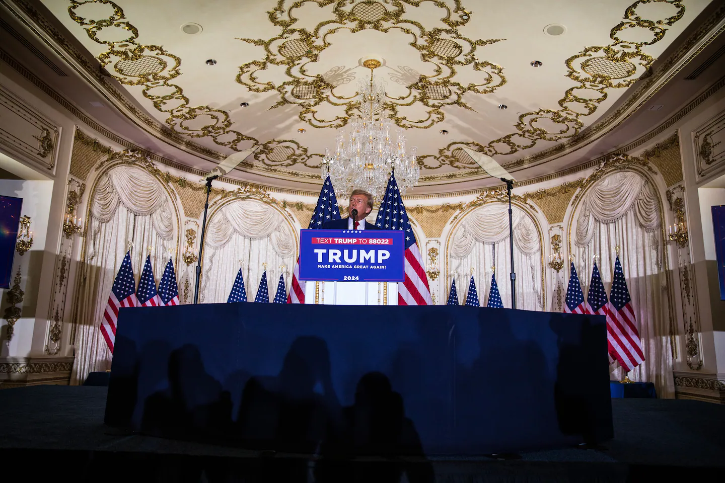 Trump's tumultuous response to indictment and arrest party raises questions about 2024.