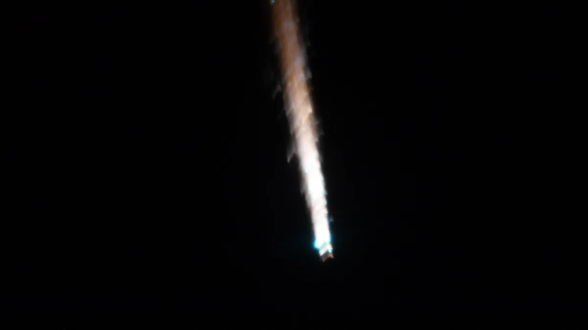 Dramatic Photos Capture ISS Astronauts Witnessing Russian Cargo Ship's Fiery Demise