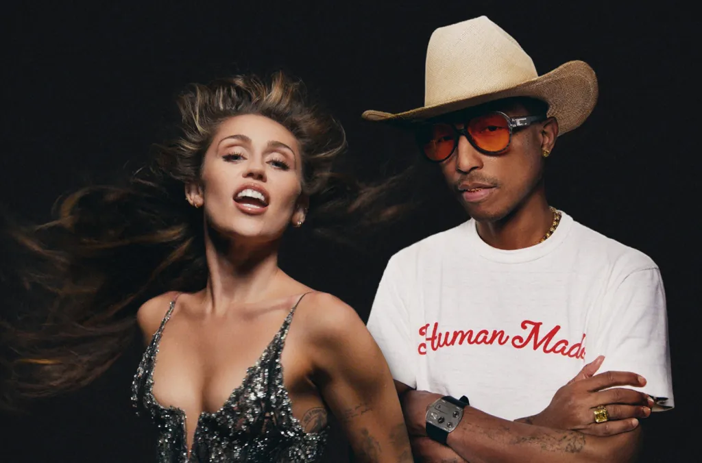 Featured image for "Miley Cyrus Finds New Musical Identity with Pharrell's Guidance"