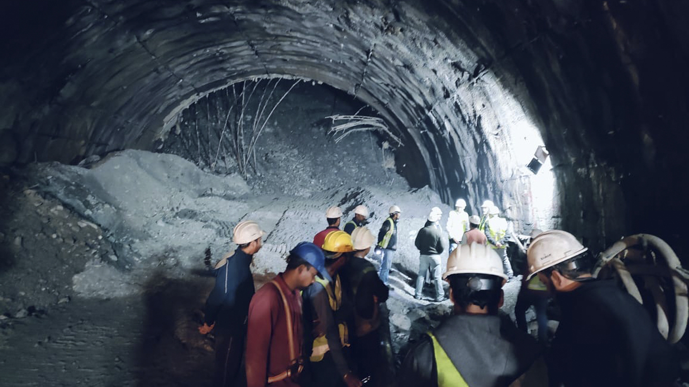Race Against Time: Rescuers Battle to Free Trapped Workers in North India Tunnel Collapse