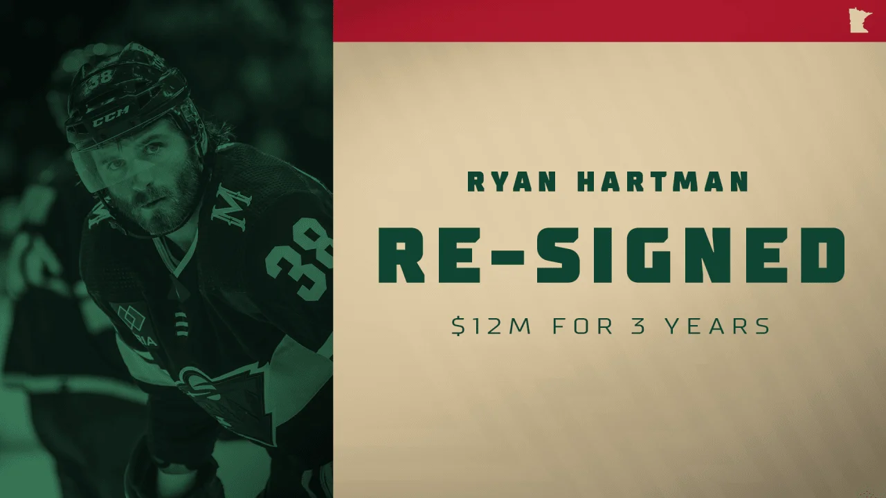 Minnesota Wild Secures Ryan Hartman with Lucrative 3-Year Extension