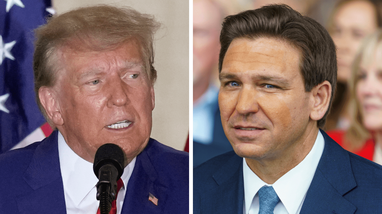Featured image for Trump PAC's Attack Ad Mocks DeSantis' Alleged Pudding Habit.