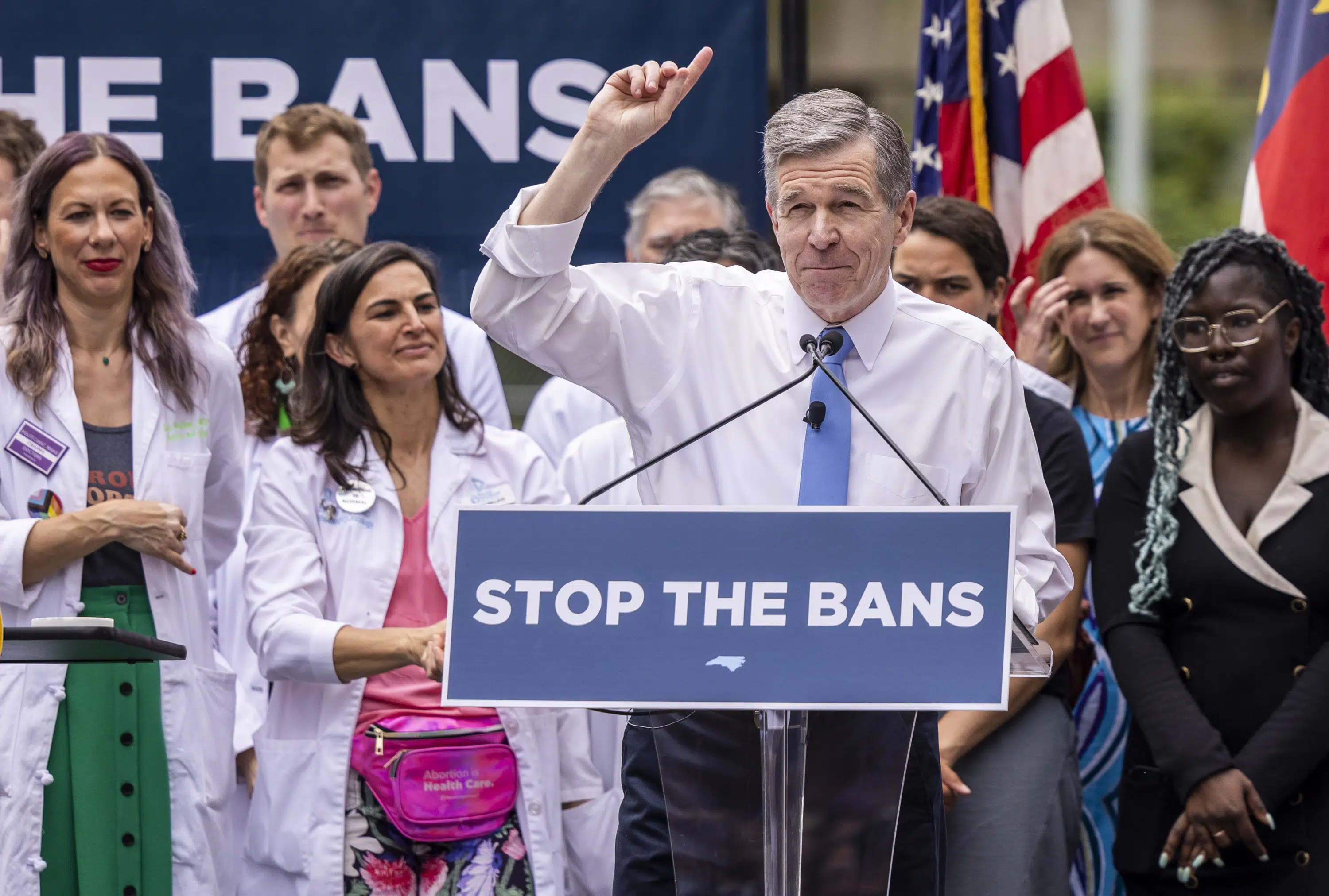 North Carolina Governor Vetoes Abortion Limits in Showdown.