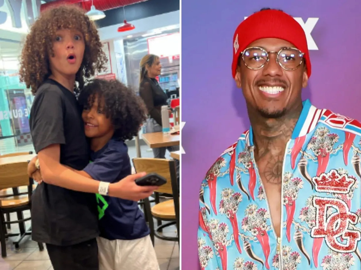 "Nick Cannon's Heartwarming Photo: Son Golden Embraces Half-Brother Moroccan Amidst Revelation of Sibling Connection"