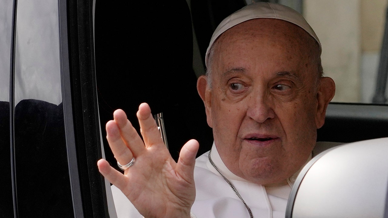 Pope Francis Leaves Hospital and Shares Joke with Reporters.