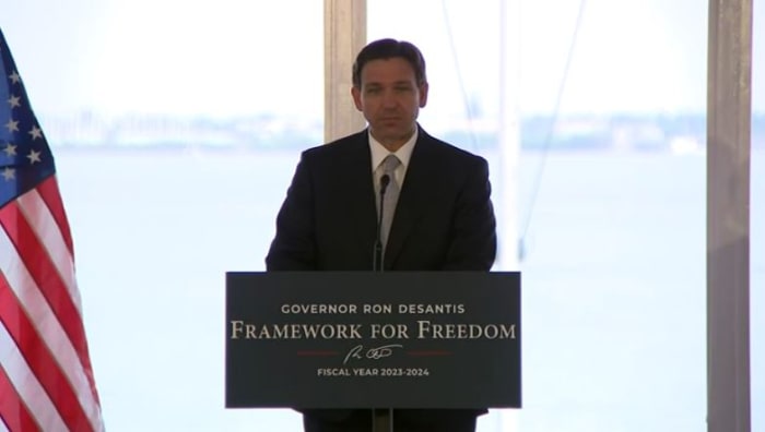 Featured image for DeSantis' budget decisions impact Florida schools, flood projects, and pricey projects.