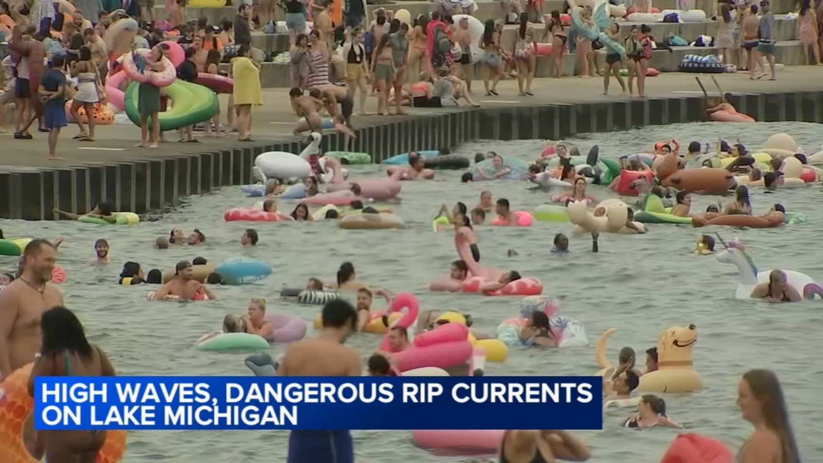 Friday Morning Swim Club Canceled, but Hundreds Defy Police and Gather at Montrose Harbor