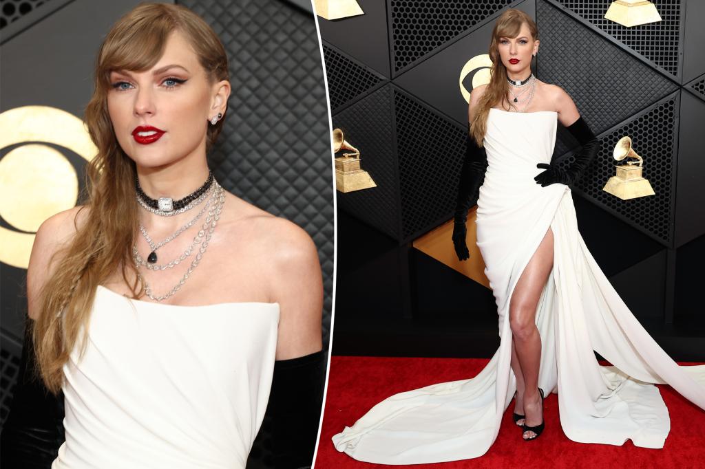 Featured image for "Taylor Swift's 'Reputation' Inspired Look Steals the Show at Grammys 2024"