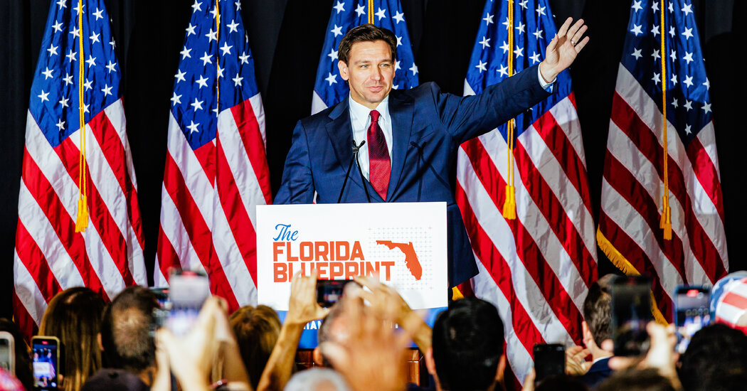 The Political Tightrope of Ron DeSantis: Balancing Trump Supporters and Presidential Ambitions.