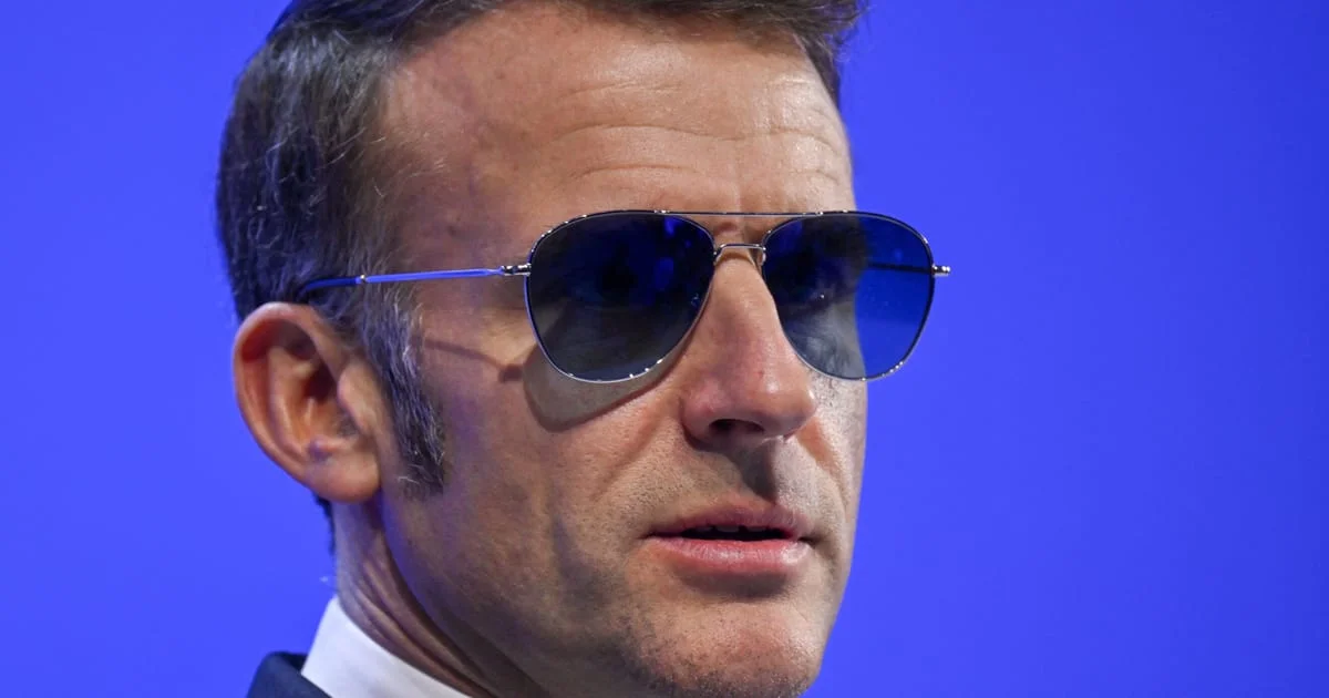 Trump riffs on Macron’s sunglasses at Davos amid eye-health flap