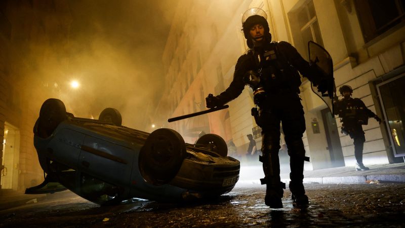 Violent Protests in France: Mayor's Home Targeted and Stores Attacked