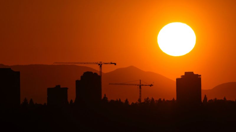 Unprecedented Heatwave Sweeps Across Western US and Canada, Fueling Wildfires.