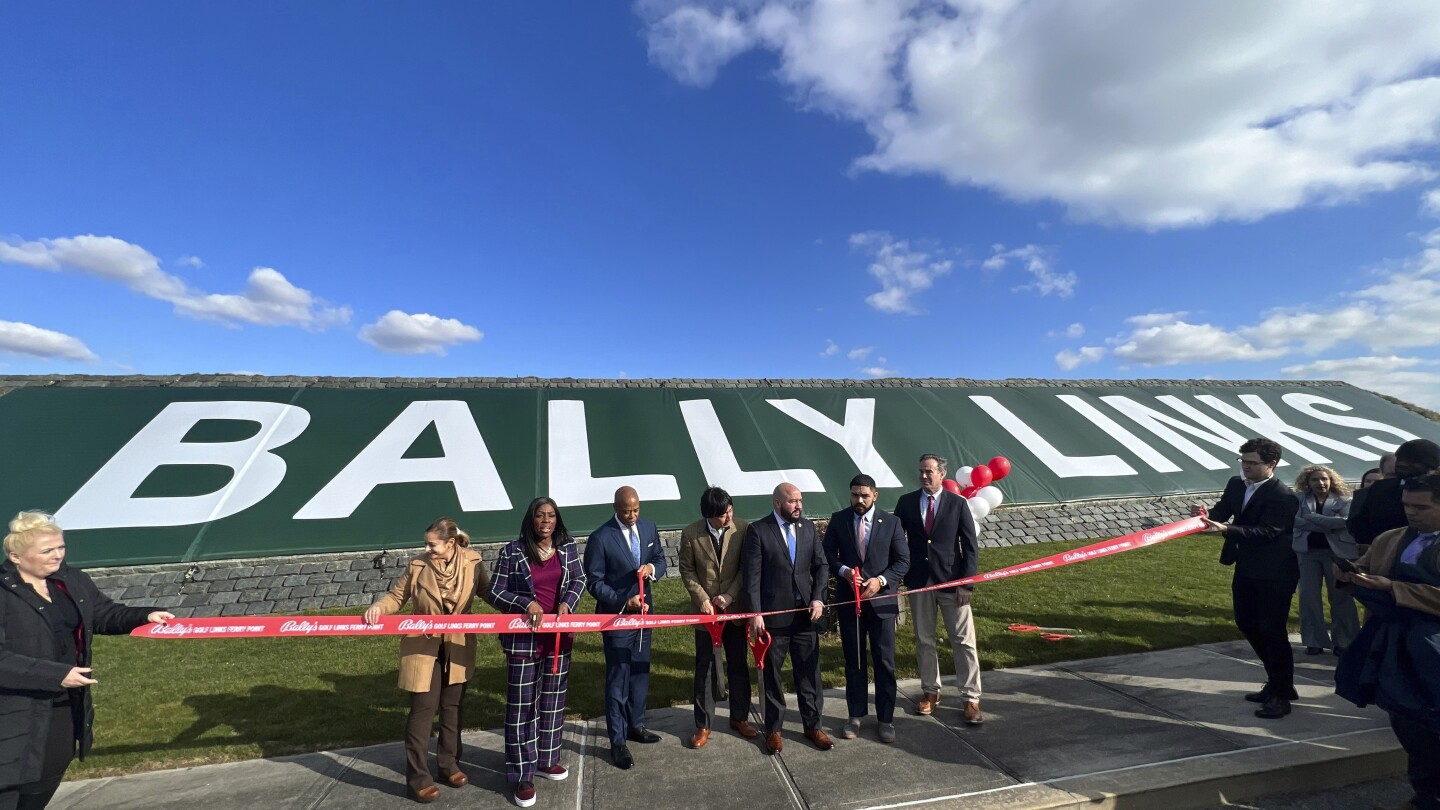 Featured image for "Bronx Golf Course Renamed as Trump's Name Is Replaced by Bally's"