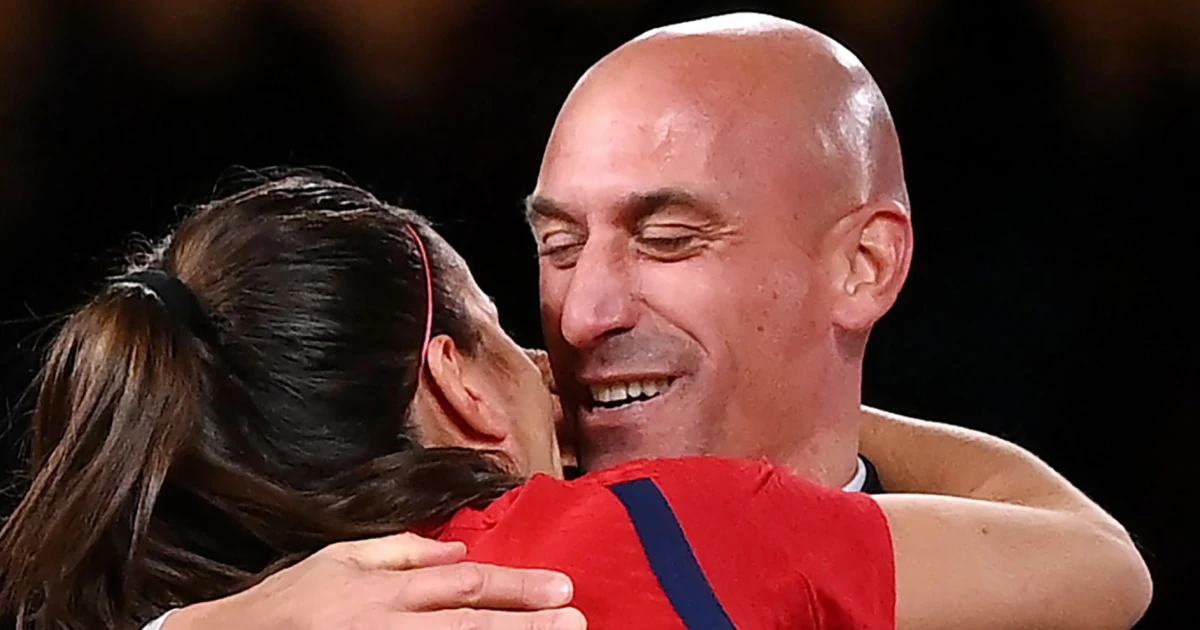 Featured image for "Controversy Surrounds Spain's Soccer Chief Luis Rubiales Over Kiss with Women's World Cup Winner"