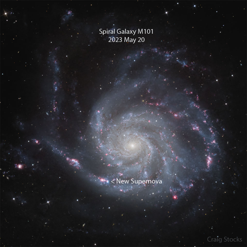 Featured image for New Supernova Visible with Small Telescope in Familiar Galaxy