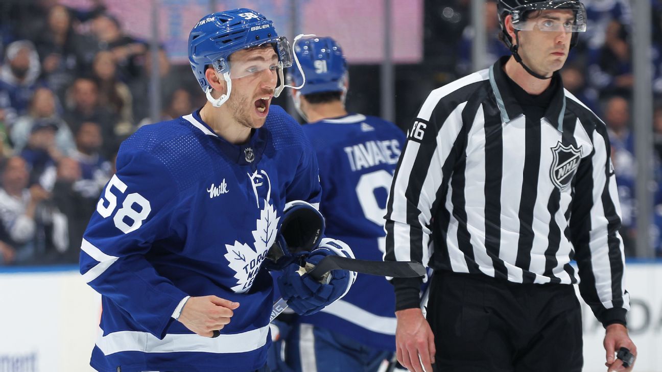 "Maple Leafs' Bunting suspended and faces hearing after Game 1 against Lightning"
