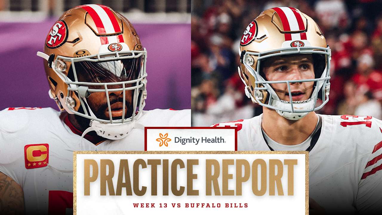 Featured image for 49ers' Purdy to Play Despite Injuries; Key Starters Out vs. Bills