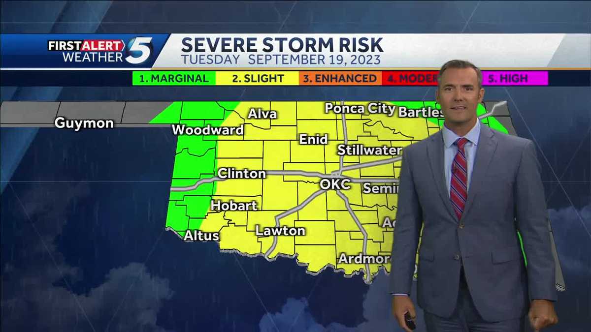 Impending Severe Storms Threaten Oklahoma with Hail, High Winds, and Tornadoes