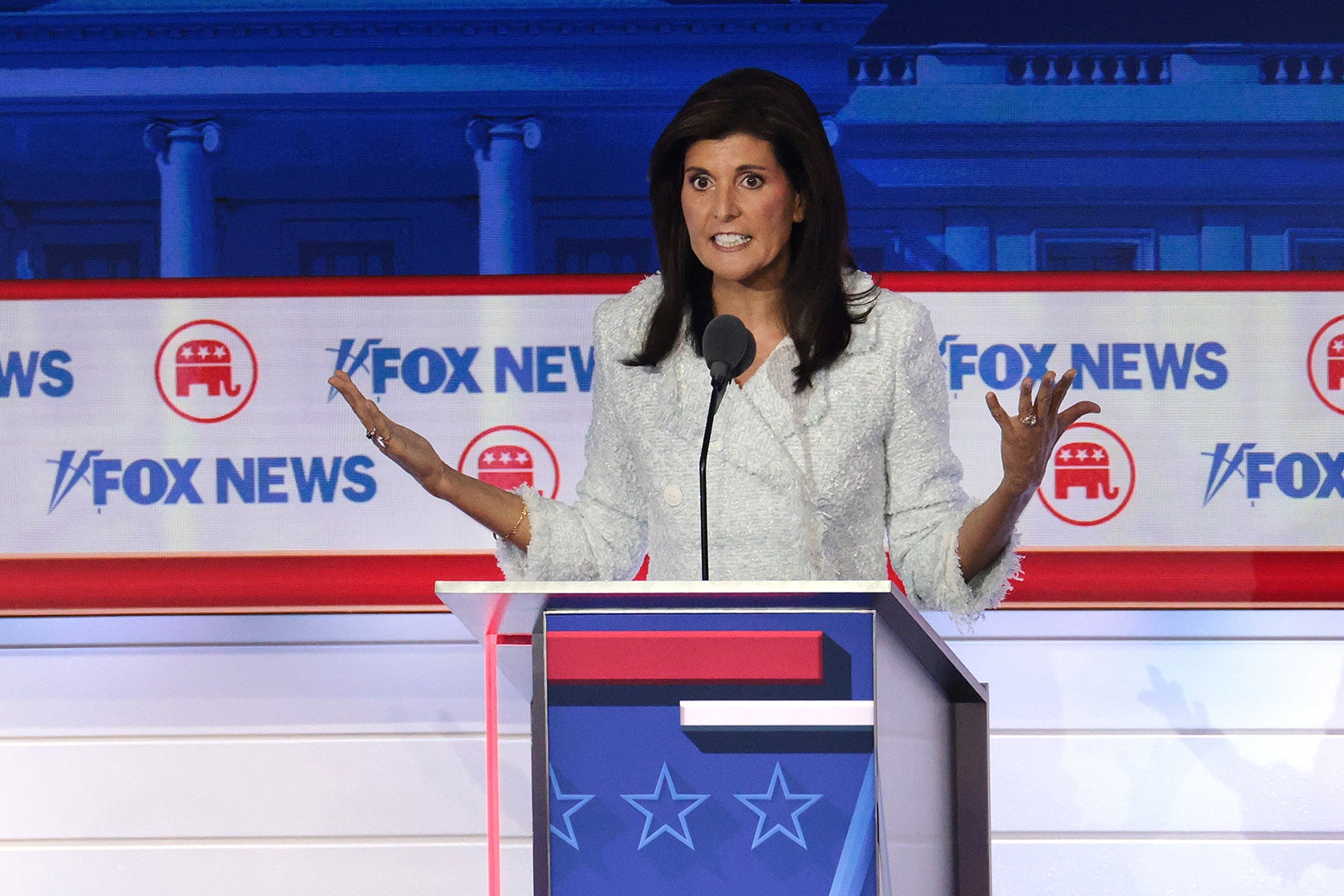 "Nikki Haley: The Lone Woman Seeking a Breakout Moment in the Next GOP Debate"