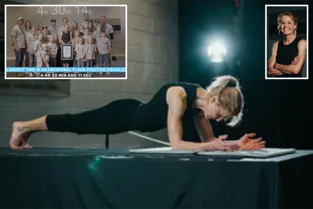 Featured image for "58-Year-Old Grandma Sets Guinness World Record with Over 4.5 Hour Plank"