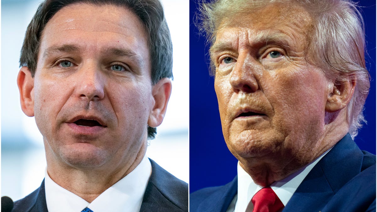 DeSantis faces backlash and competition from Trump in New Hampshire campaign events.