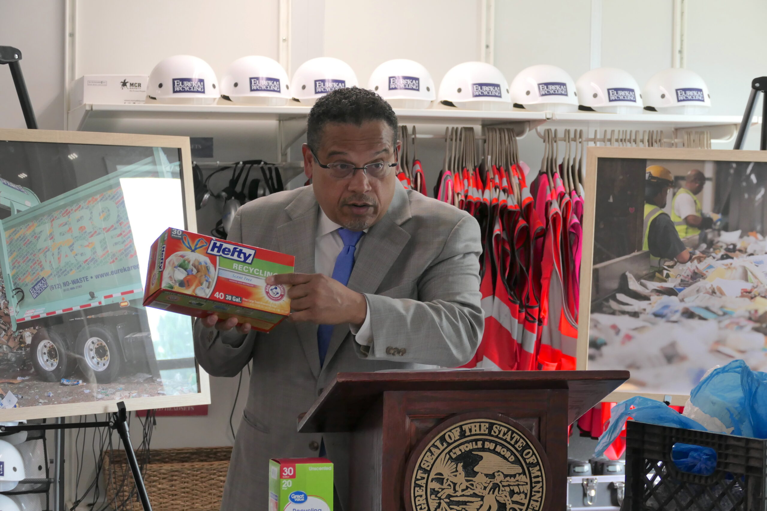 Minnesota AG sues Walmart and Reynolds for deceptive recycling bag marketing.