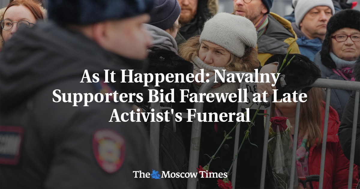 "Massive Turnout and Anti-Putin Sentiments Mark Navalny's Funeral in Moscow"