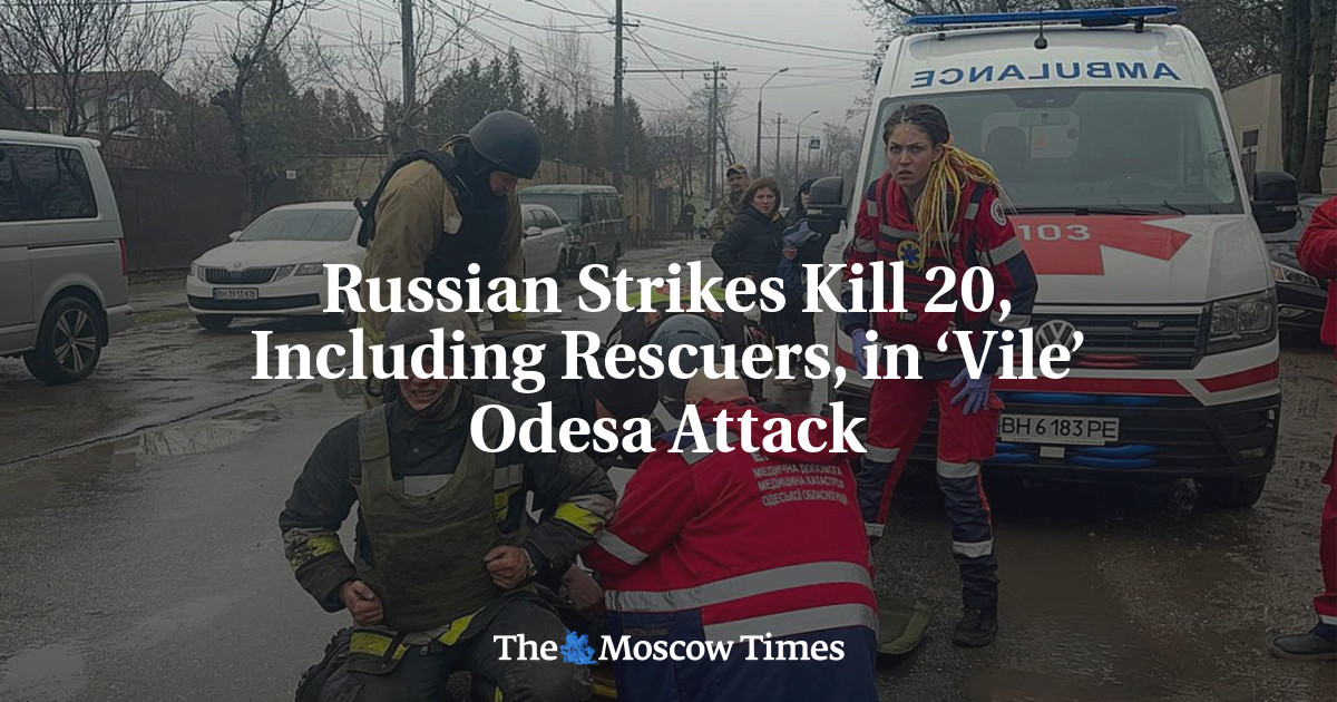 "Russian 'Double Tap' Missile Strike Kills 20 in Odesa"