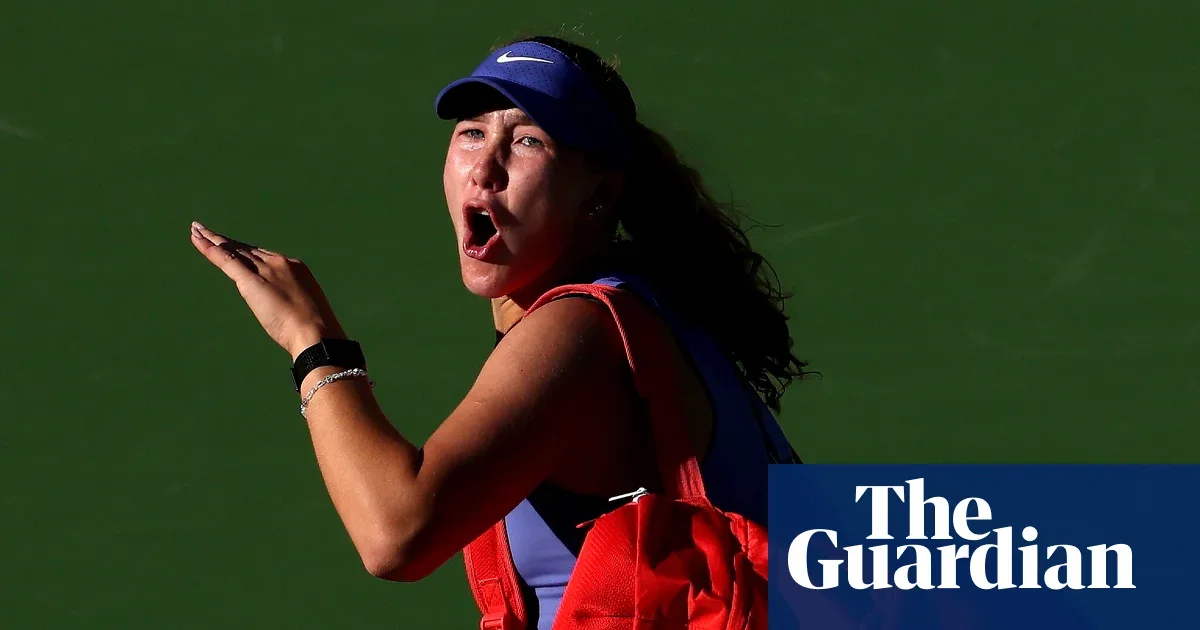 Andreeva’s Indian Wells bid ends in explosive exit after net-cord dismissal