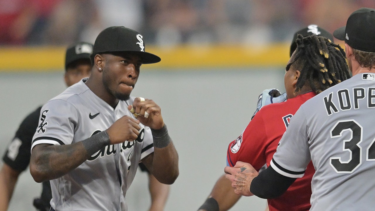Featured image for "White Sox's Tim Anderson and Guardians' Jose Ramirez ignite wild brawl with punches thrown"