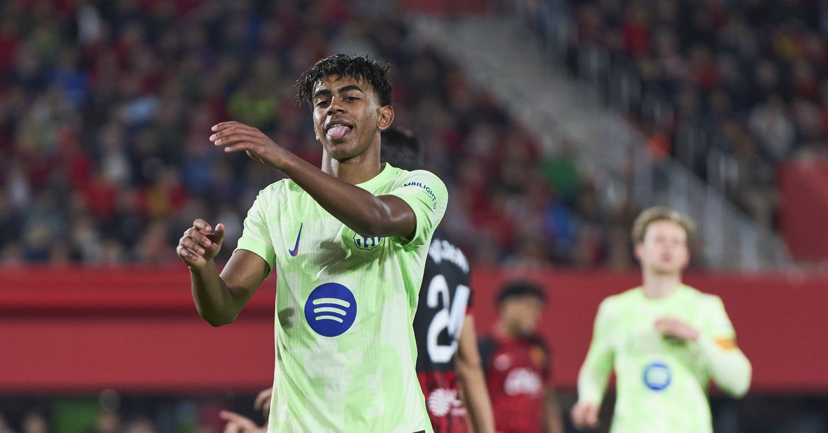 Featured image for Barcelona Dominates Mallorca 5-1 with Raphinha and Yamal Leading the Charge