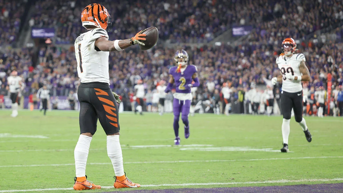 Ja'Marr Chase Shines with Record-Breaking Performance Against Ravens