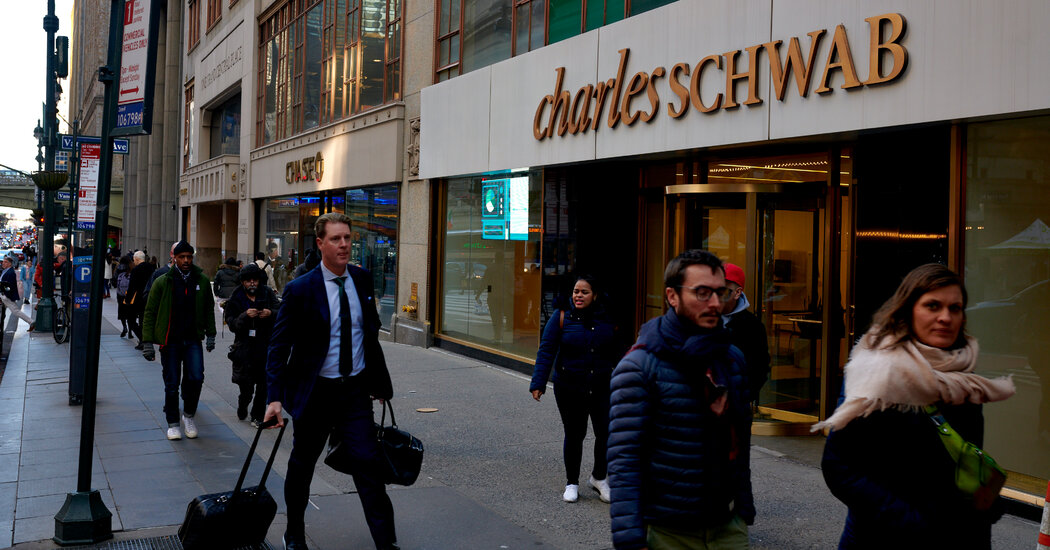 Charles Schwab's Stock Plummets Amidst Regional Banks Panic and Downgrade.