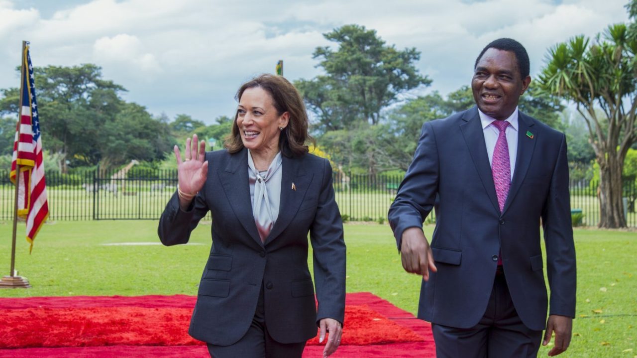 Zambian President and Kamala Harris address Trump indictment and Zambia's debt resolution.
