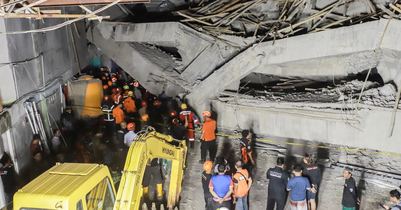 Indonesia Islamic School Collapse: Dozens Trapped and One Dead