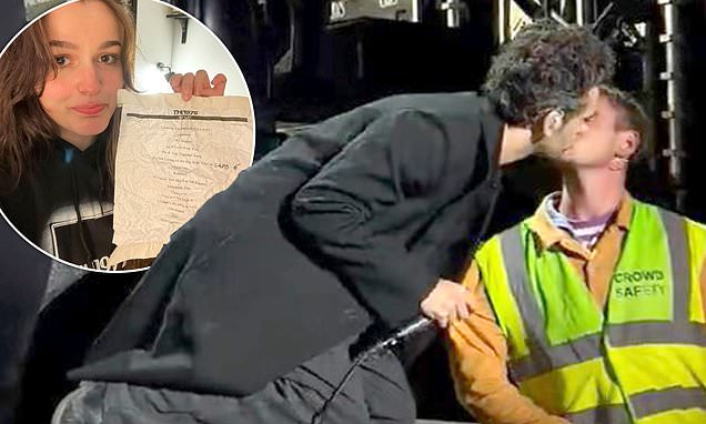 Matty Healy's Controversial Kiss with Security Guard at Denmark Concert