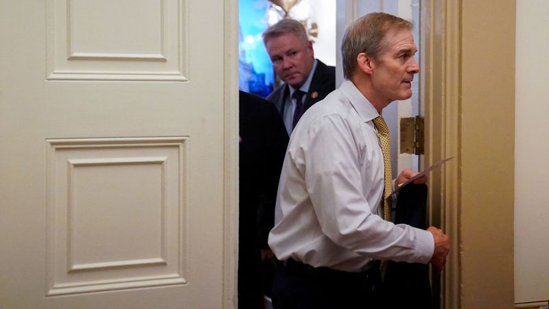 "Jordan's Bid for House Speaker Faces GOP Opposition and Hannity's Involvement"