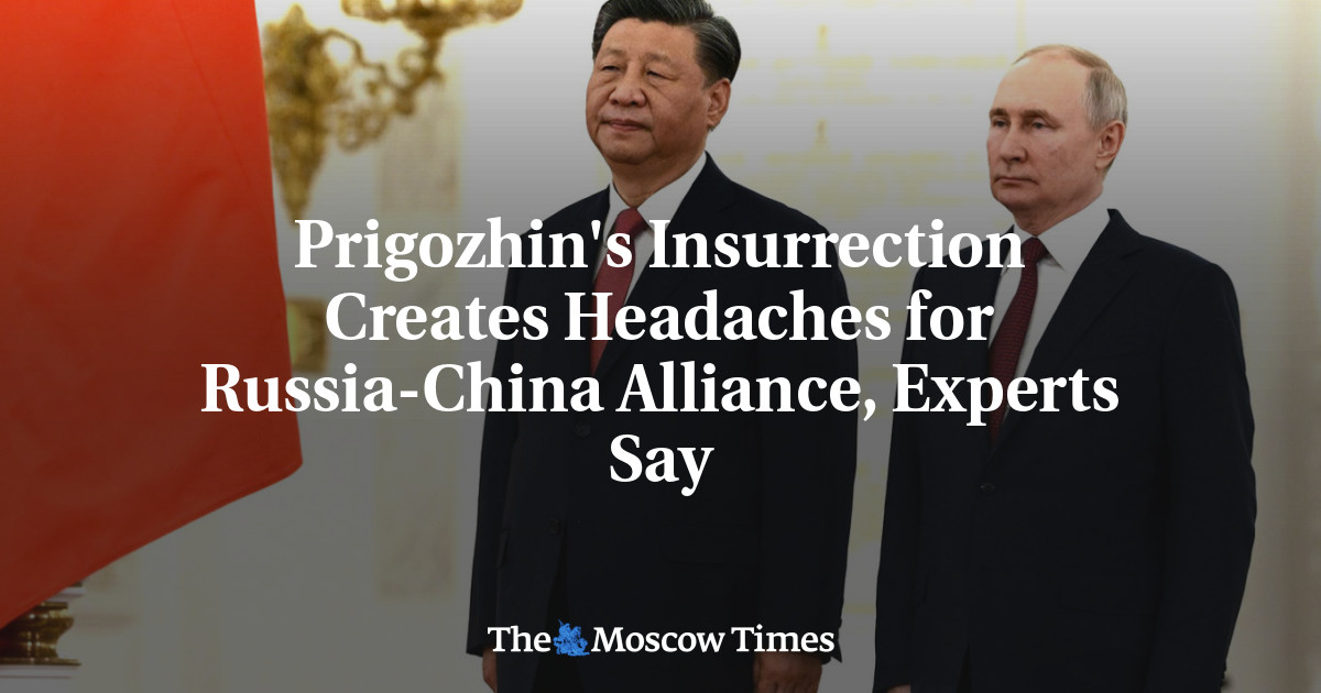 The Impact of Russia's Uprising on China's Alliance with Prigozhin.