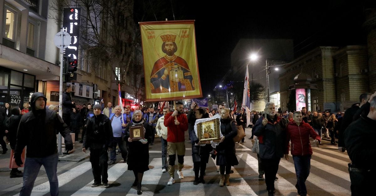 Belgrade Protests Western-Backed Serbia-Kosovo Deal.