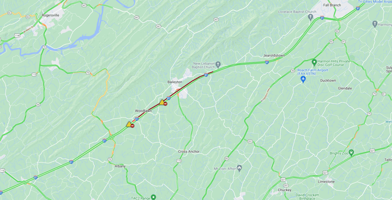 Featured image for Rollover Crash on I-81 in Greene Co. Injures Two