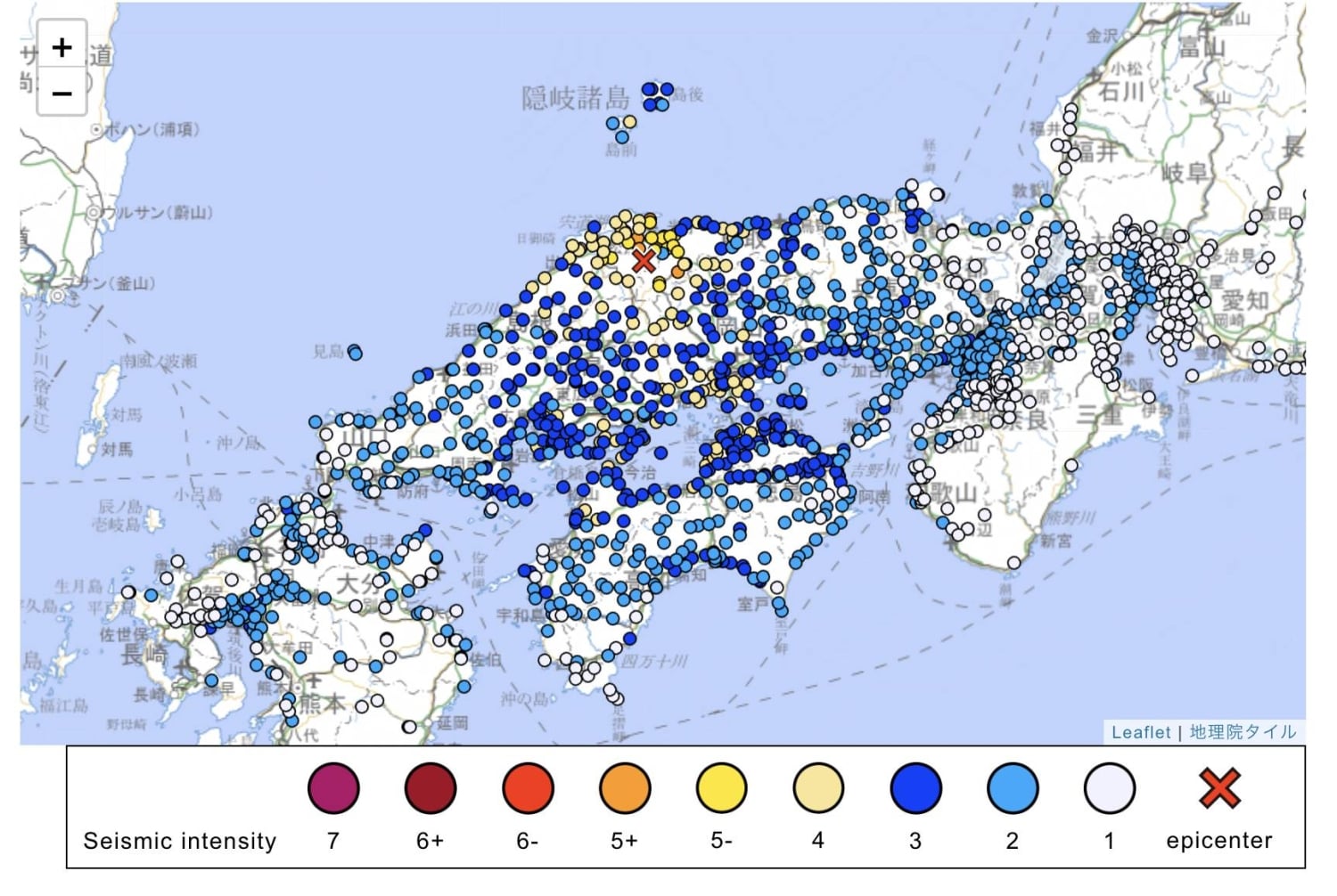 Featured image for Magnitude 6.2 Earthquake Strikes Western Japan, No Tsunami Warning