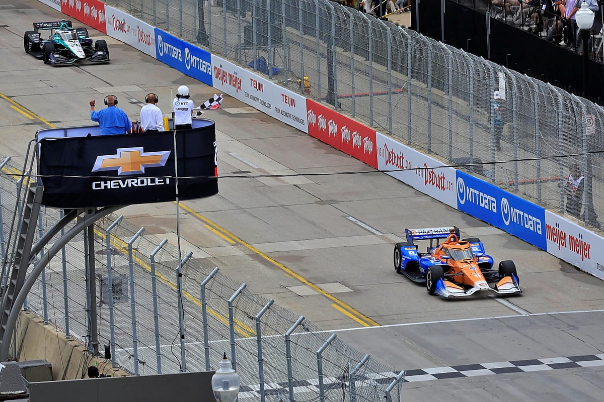 Featured image for Scott Dixon Wins Chaotic Detroit Grand Prix for Record 4th Time