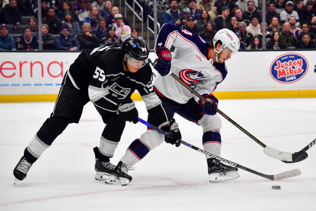 Featured image for "Dubois and Byfield Lead Kings to Dominant 5-1 Victory Over Blue Jackets"
