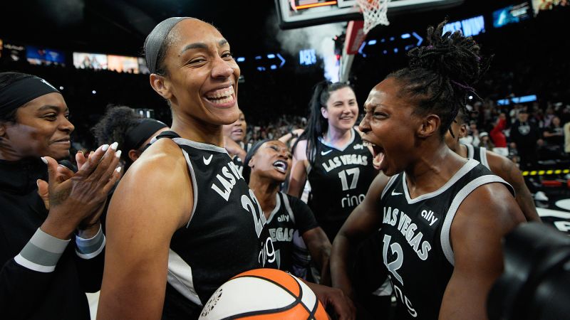 Featured image for Las Vegas Aces reach WNBA Finals after overtime victory over Indiana Fever