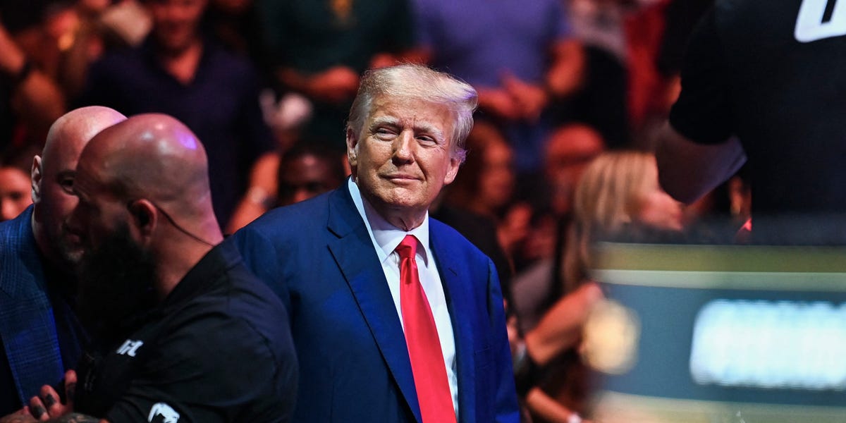 Trump Makes Surprise Appearance at UFC 287 with Celebrities and Fighters