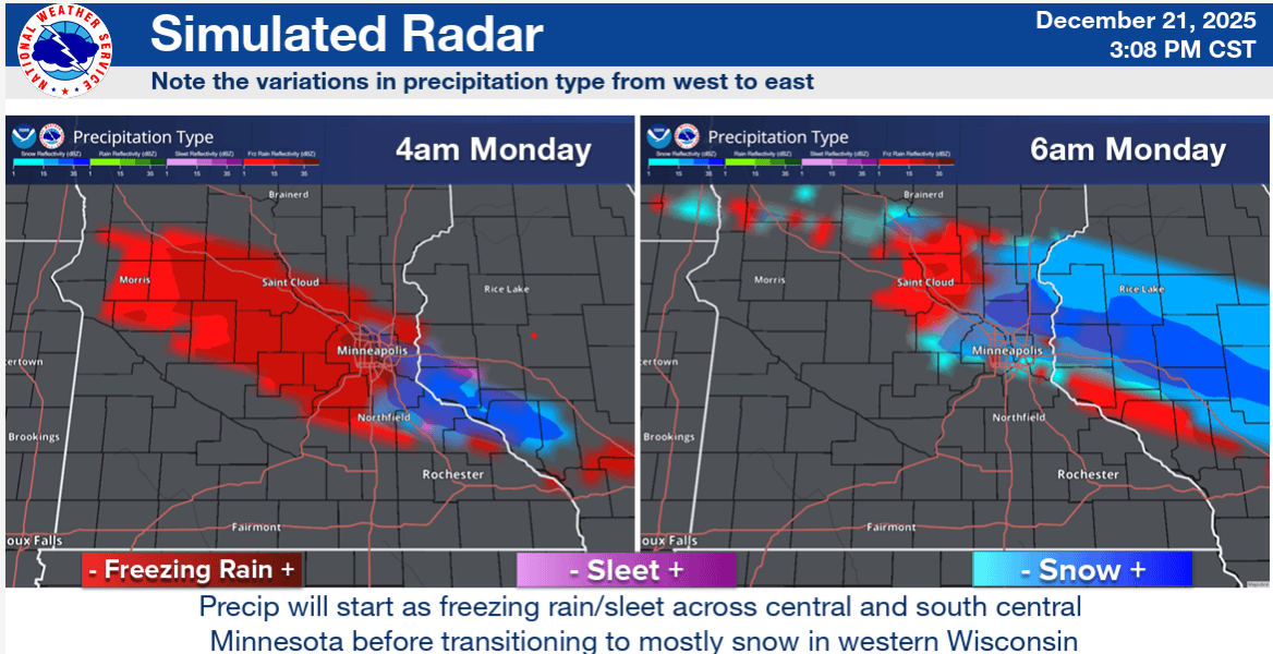 Featured image for Minnesota Faces Wintry Mix and School Delays Amid Morning Travel Hazards