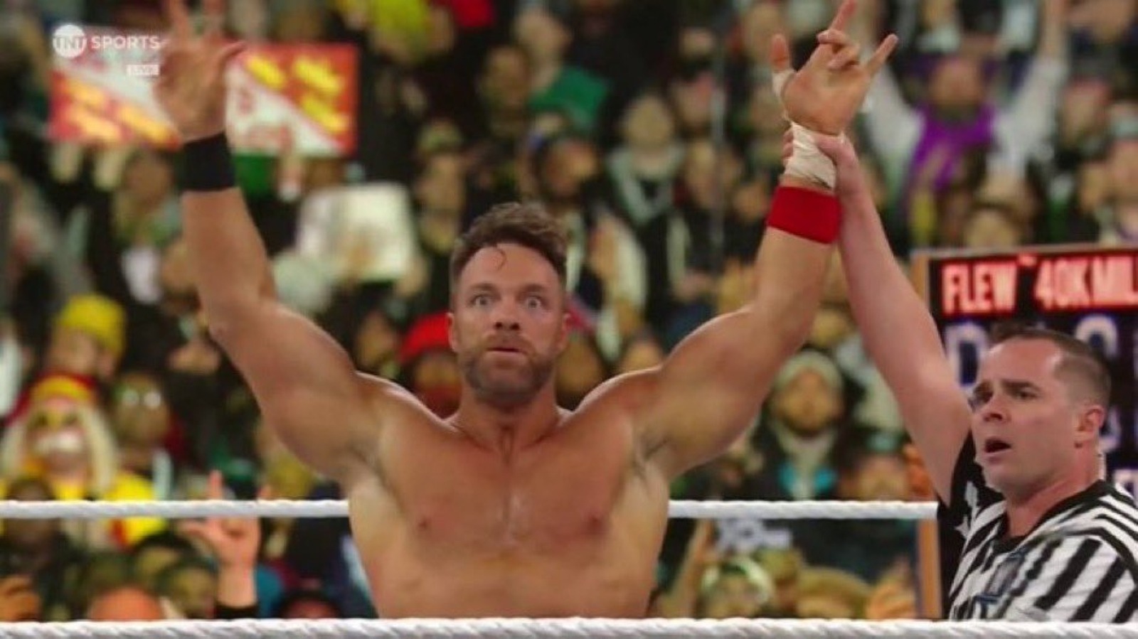 Featured image for "LA Knight Triumphs Over AJ Styles in WrestleMania Debut Grudge Match"