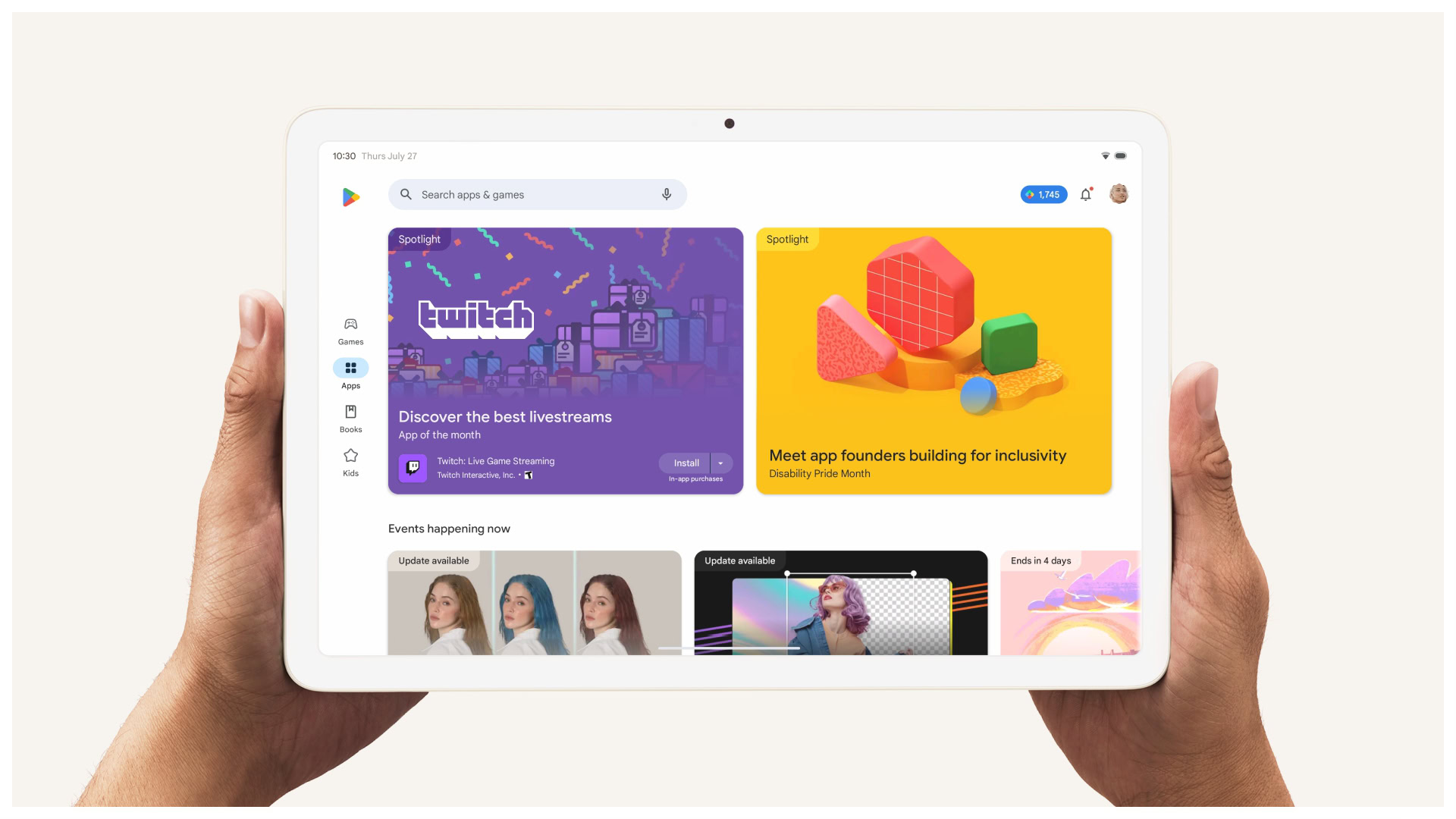 Featured image for "Google's Enhanced Play Store Revolutionizes App Experience on Foldables and Tablets"