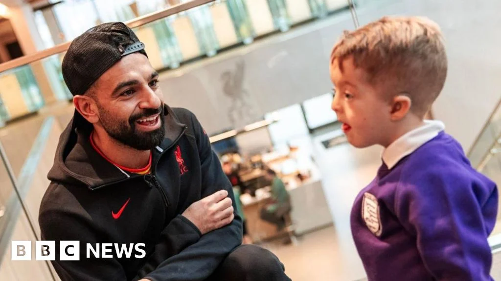 Young Liverpool fans say goodbye as Salah confirms exit
